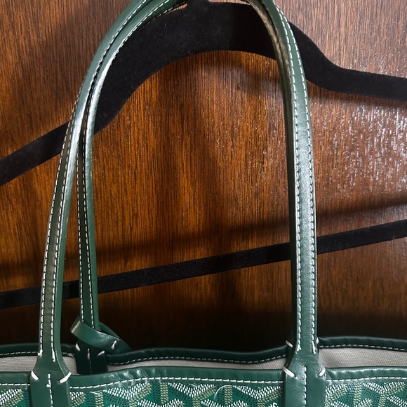 Goyard Green Chevron Tote Bag - Picture 5 of 10